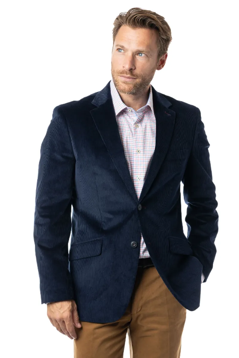  Gurteen Reigate Cord Jacket Navy 2163/036 